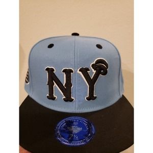 New York Black Yankees Hat Cap 1931 Fitted Size 7 1/4 Blue Ebbets Field